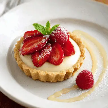 French White Chocolate Mousse Tart