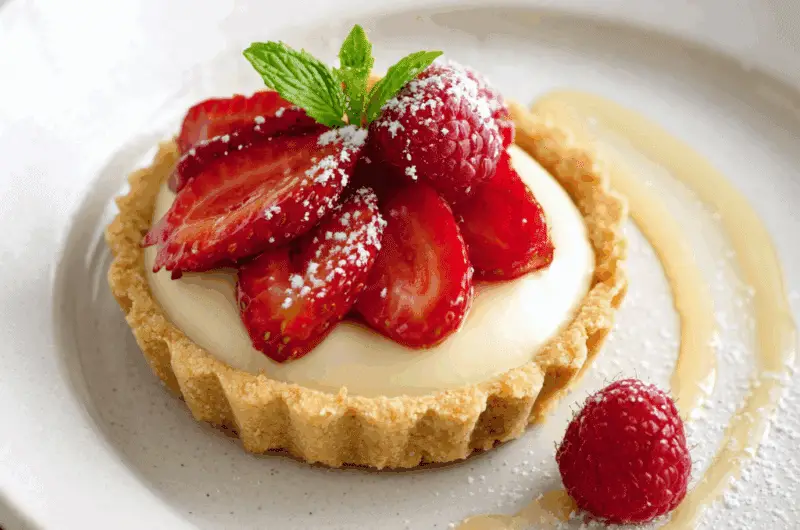 French White Chocolate Mousse Tart