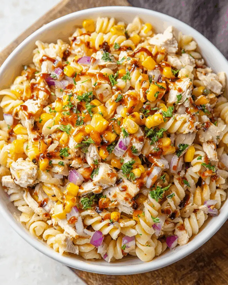 BBQ Chicken Pasta Salad