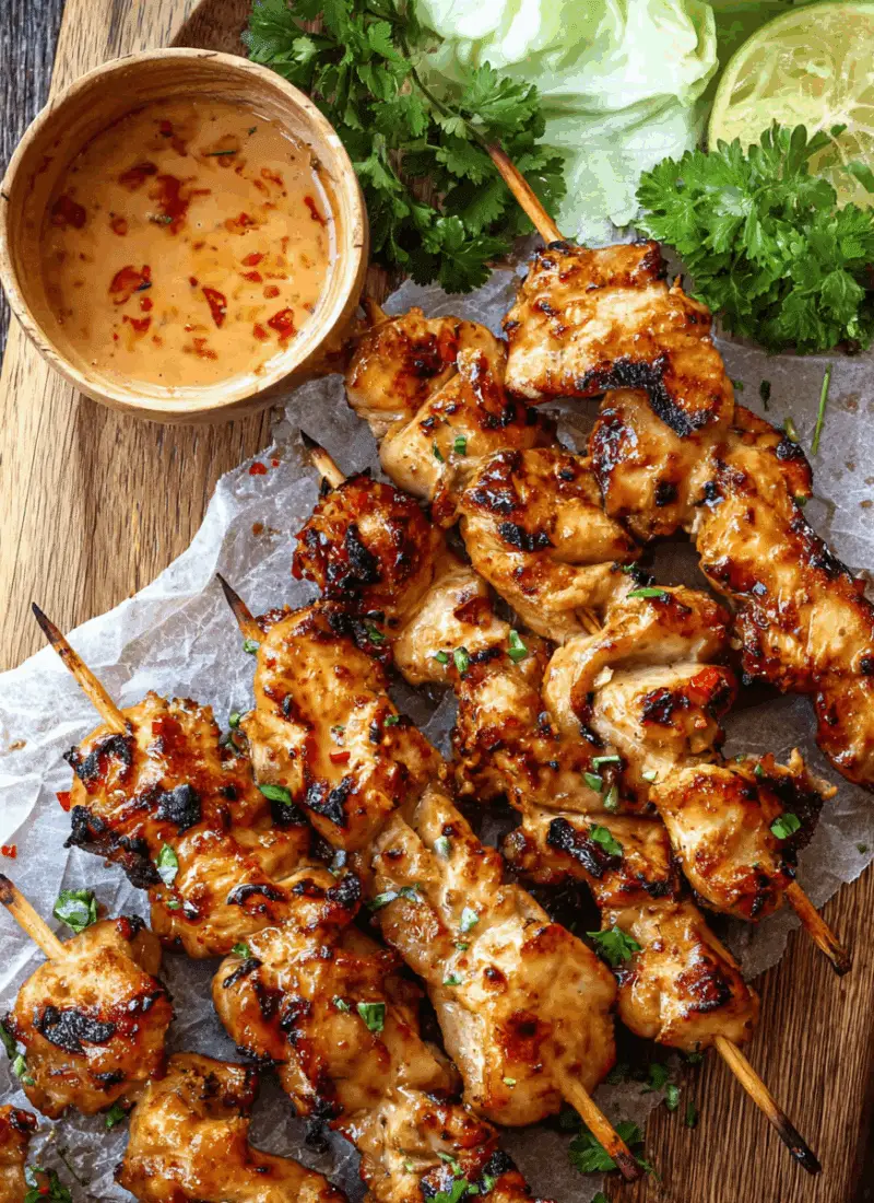 Bang Bang Chicken Skewers
