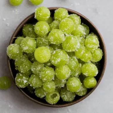 Candied Frozen Sour Grapes