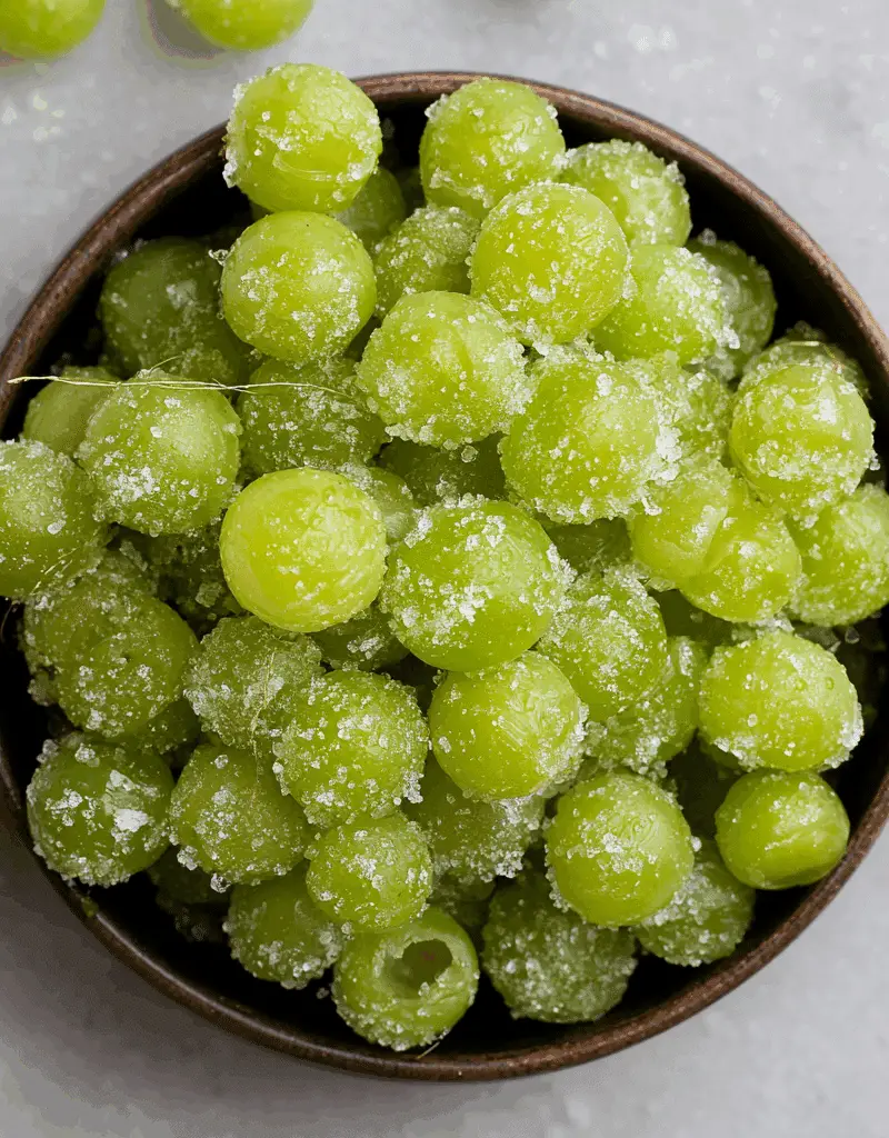 Candied Frozen Sour Grapes