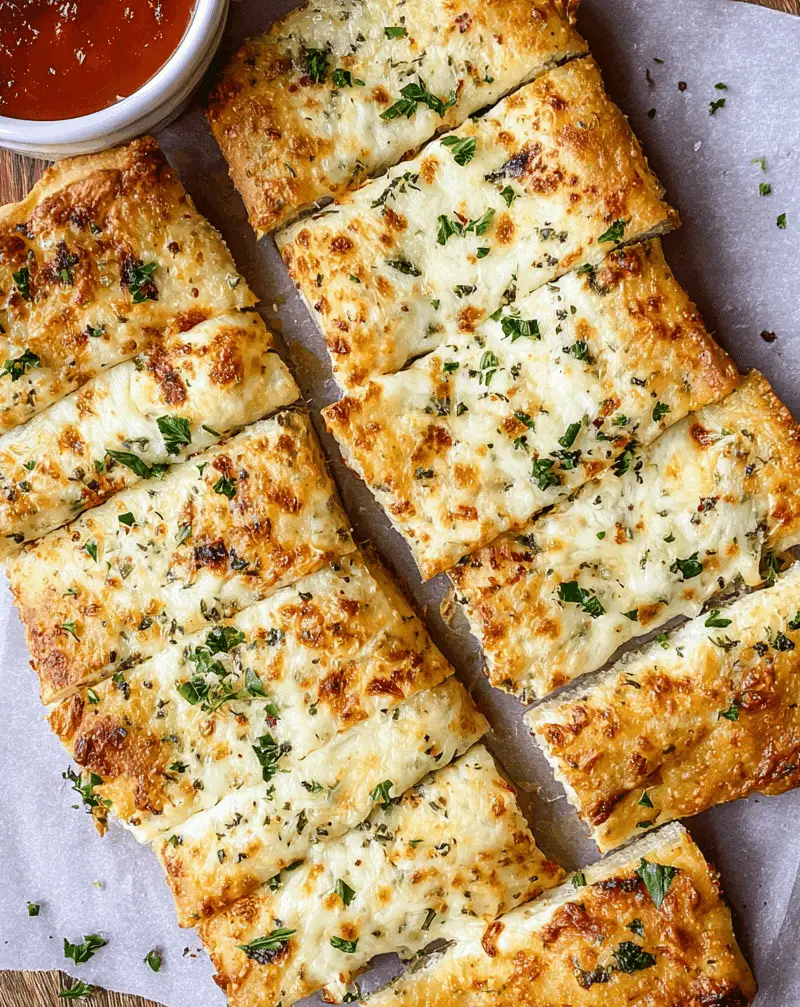 Cheesy Garlic Breadsticks