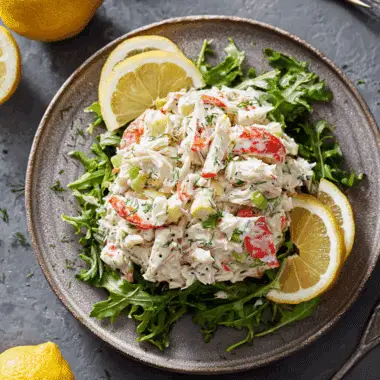 Classic Creamy Crab Salad