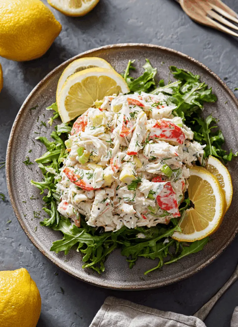Classic Creamy Crab Salad