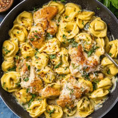 Garlic Parmesan Chicken Tortellini