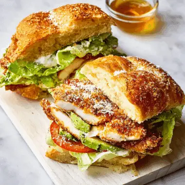 Crispy Chicken Caesar Sandwich