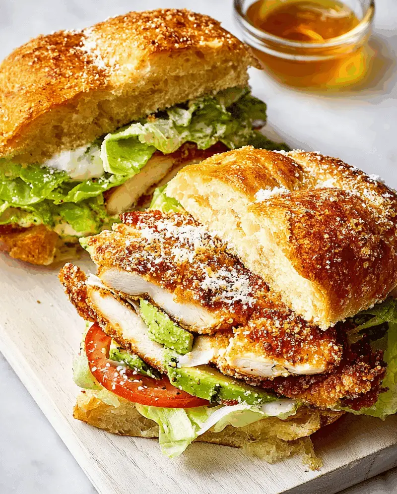Crispy Chicken Caesar Sandwich