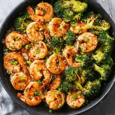 Honey Garlic Butter Shrimp & Broccoli