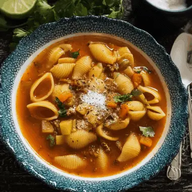 Mexican Shell Pasta Soup Sopa de Conchas