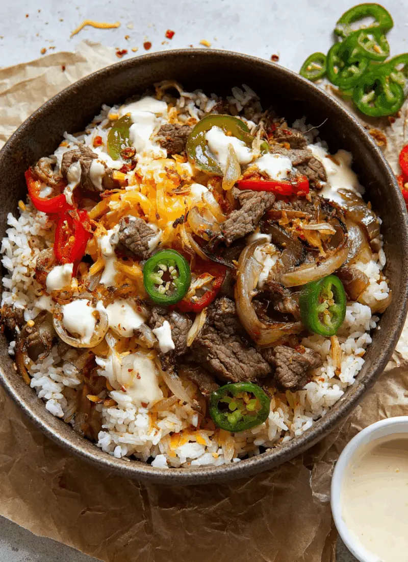 Philly Cheesesteak Bowls