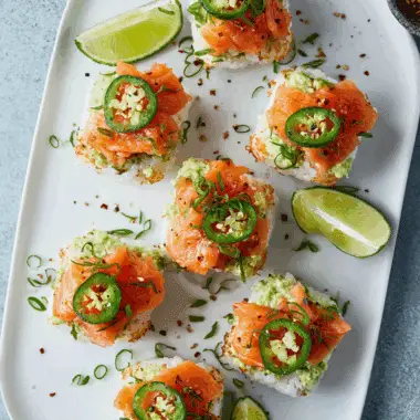 Salmon Crispy Rice Bites