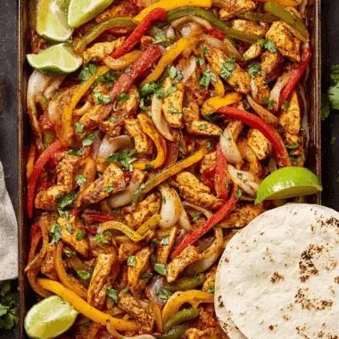 Sheet Pan Chicken Fajitas