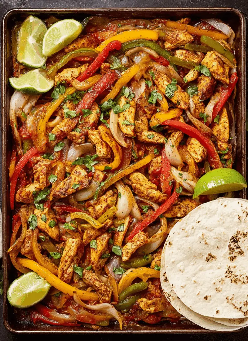 Sheet Pan Chicken Fajitas