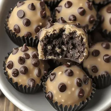 Chocolate Chip Cookie Dough Truffles