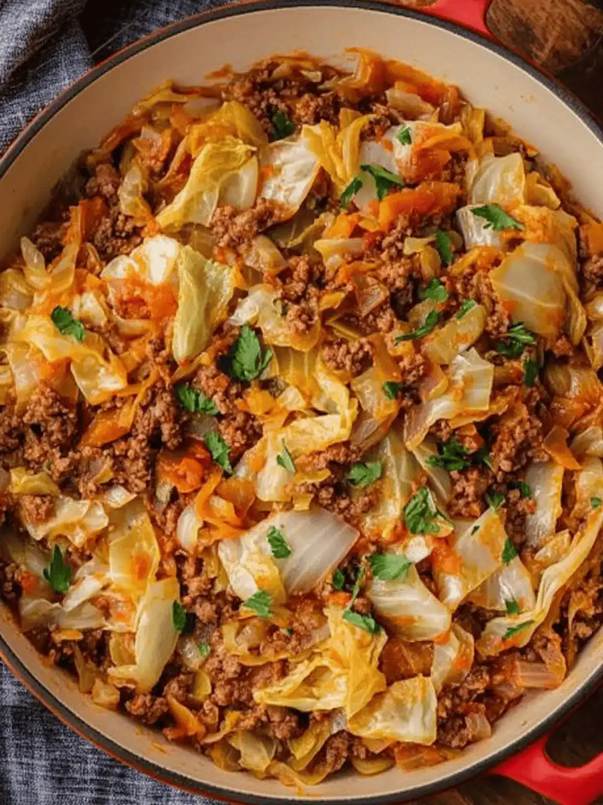 Savory Cabbage and Ground Beef Skillet for Cozy Nights