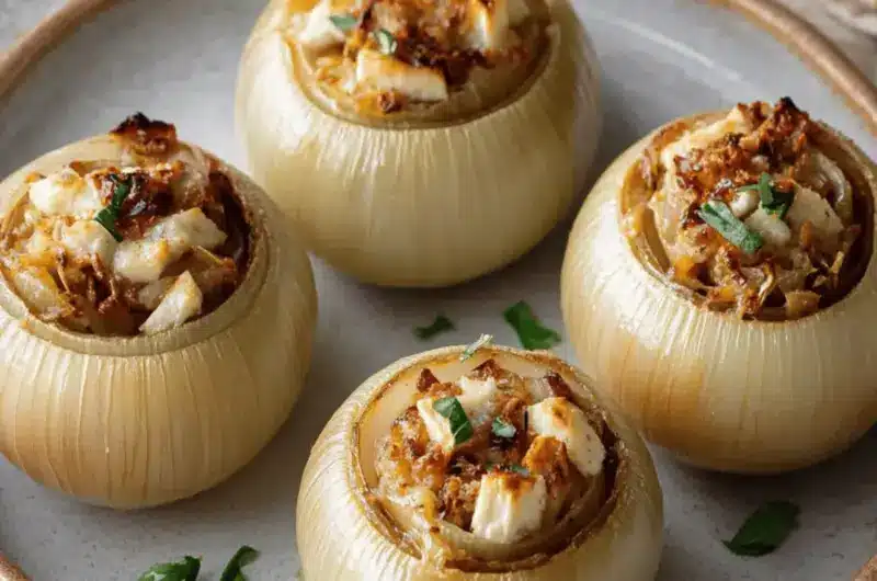 Greek Stuffed Onions
