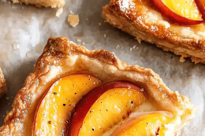 Peach and Cream Cheese Mini Tarts