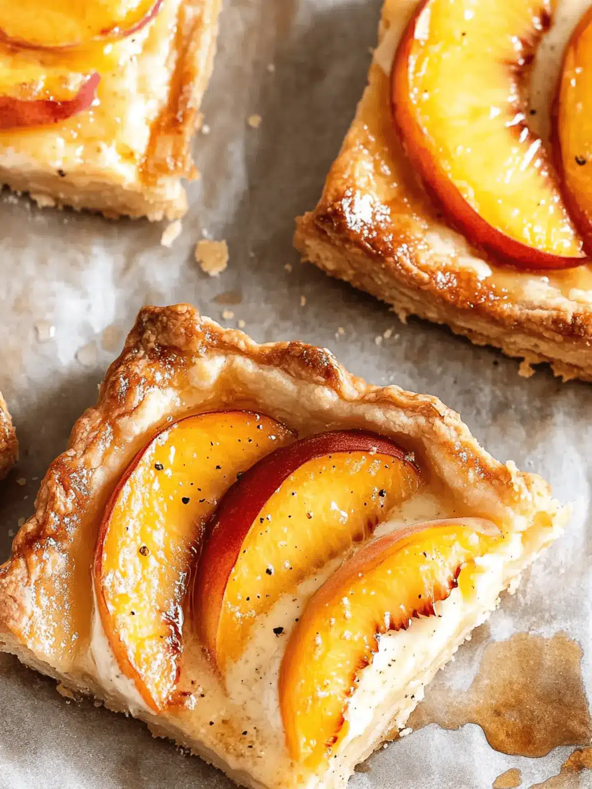 Peach and Cream Cheese Mini Tarts