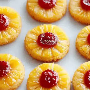 Pineapple Upside-Down Cookies