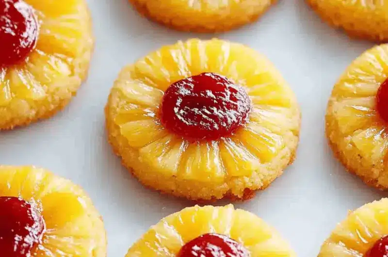 Pineapple Upside-Down Cookies
