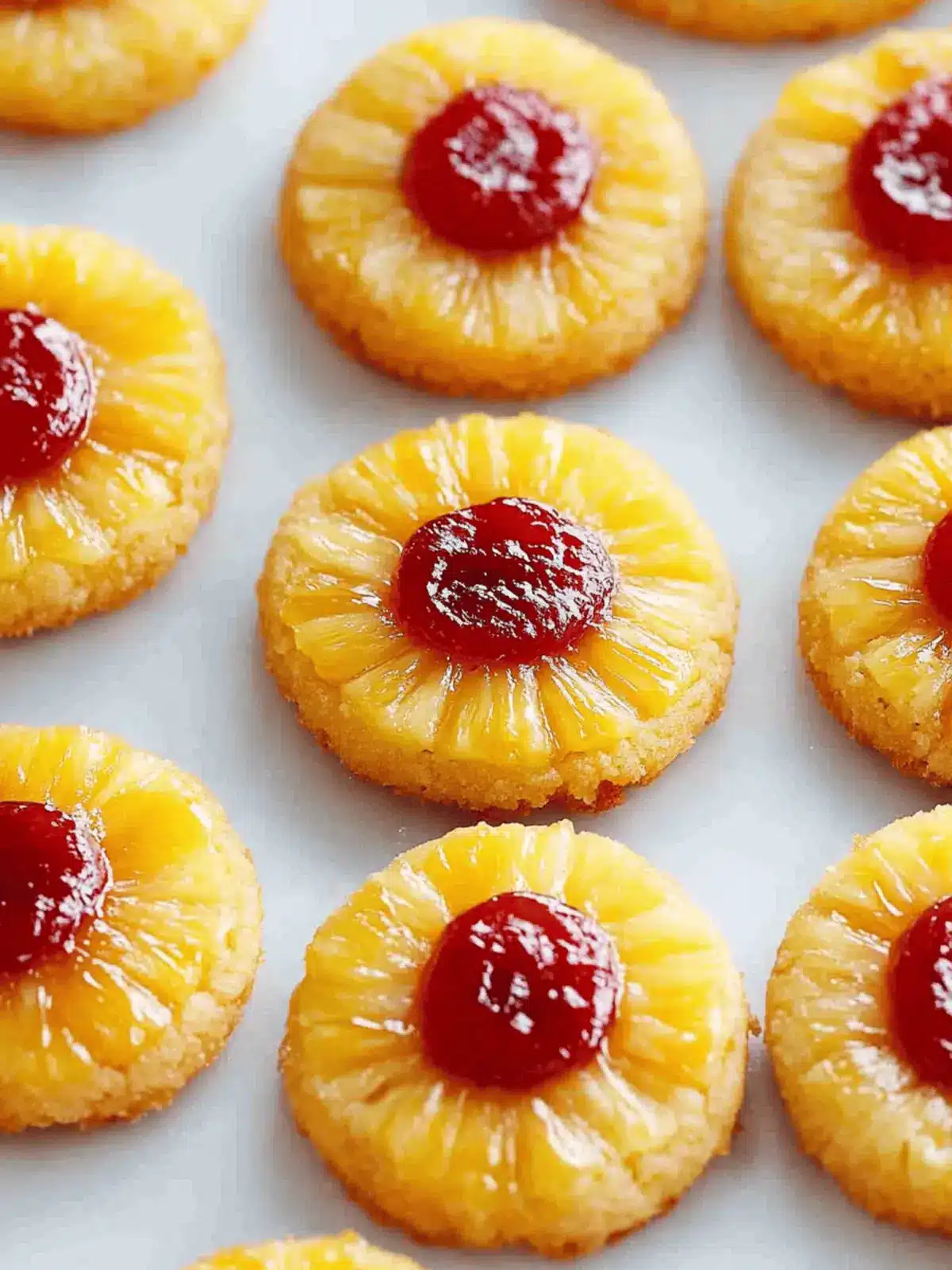Pineapple Upside-Down Cookies