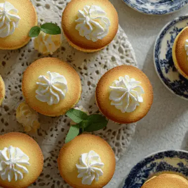 Fluffy Japanese Cotton Cheesecake Cupcakes