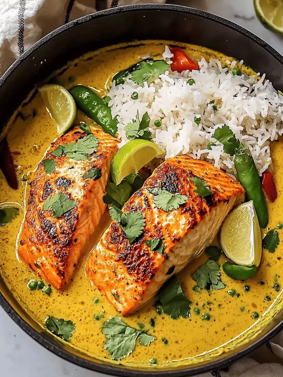 Caribbean Coconut Curry Salmon: A Quick One-Pan Delight