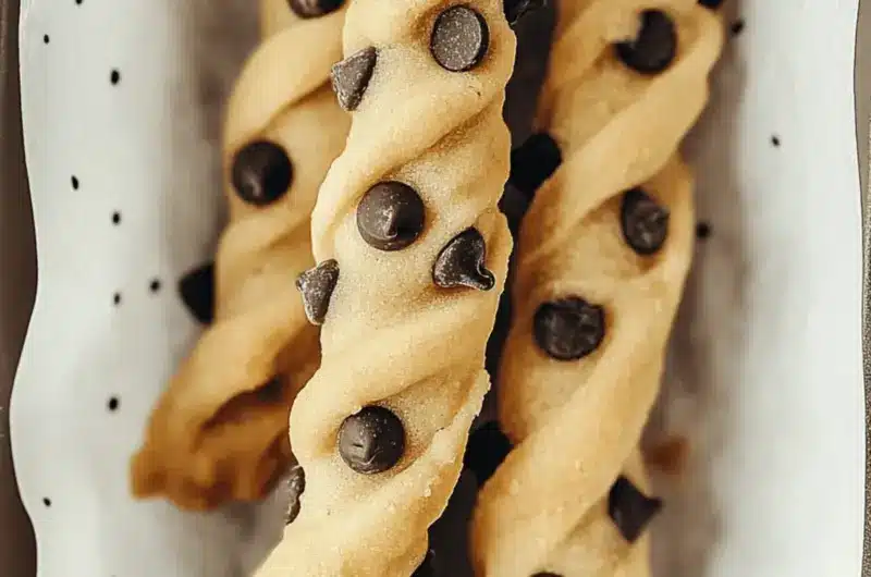 Chocolate Chip Cookie Dough Twists