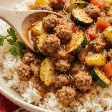 Ground Turkey and Zucchini Skillet