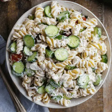 Healthy Cucumber Pasta Salad