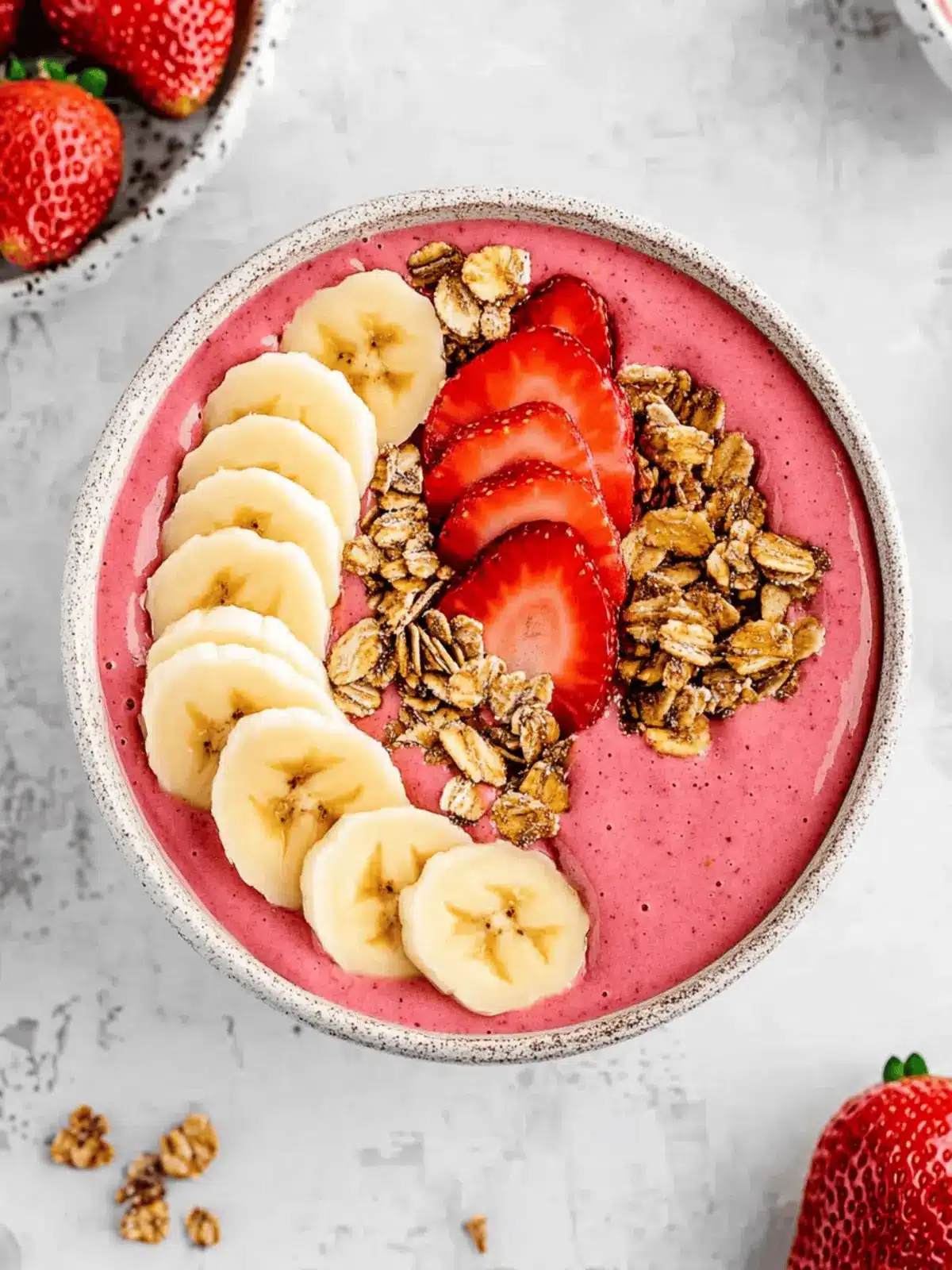 Strawberry Banana Smoothie Bowl