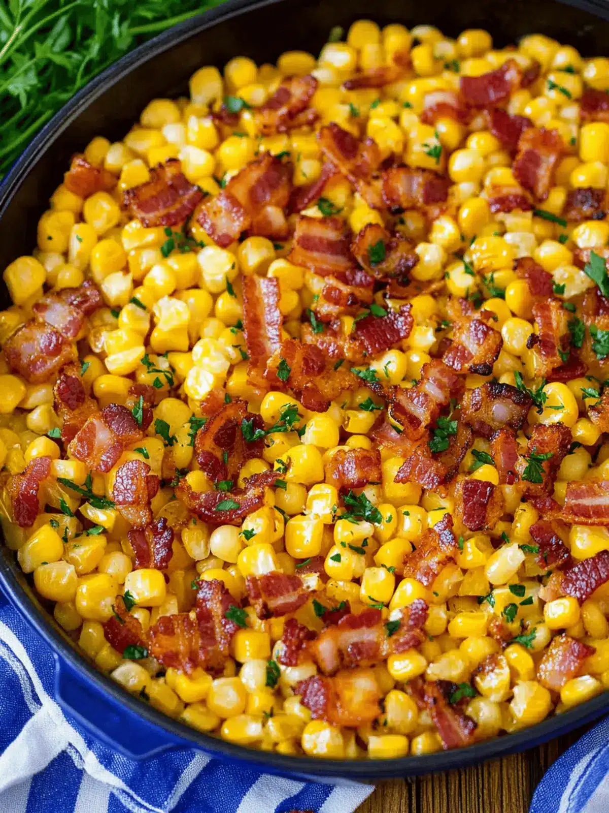 Fried Corn with Bacon: A Smoky, Comforting Side Dish Delight