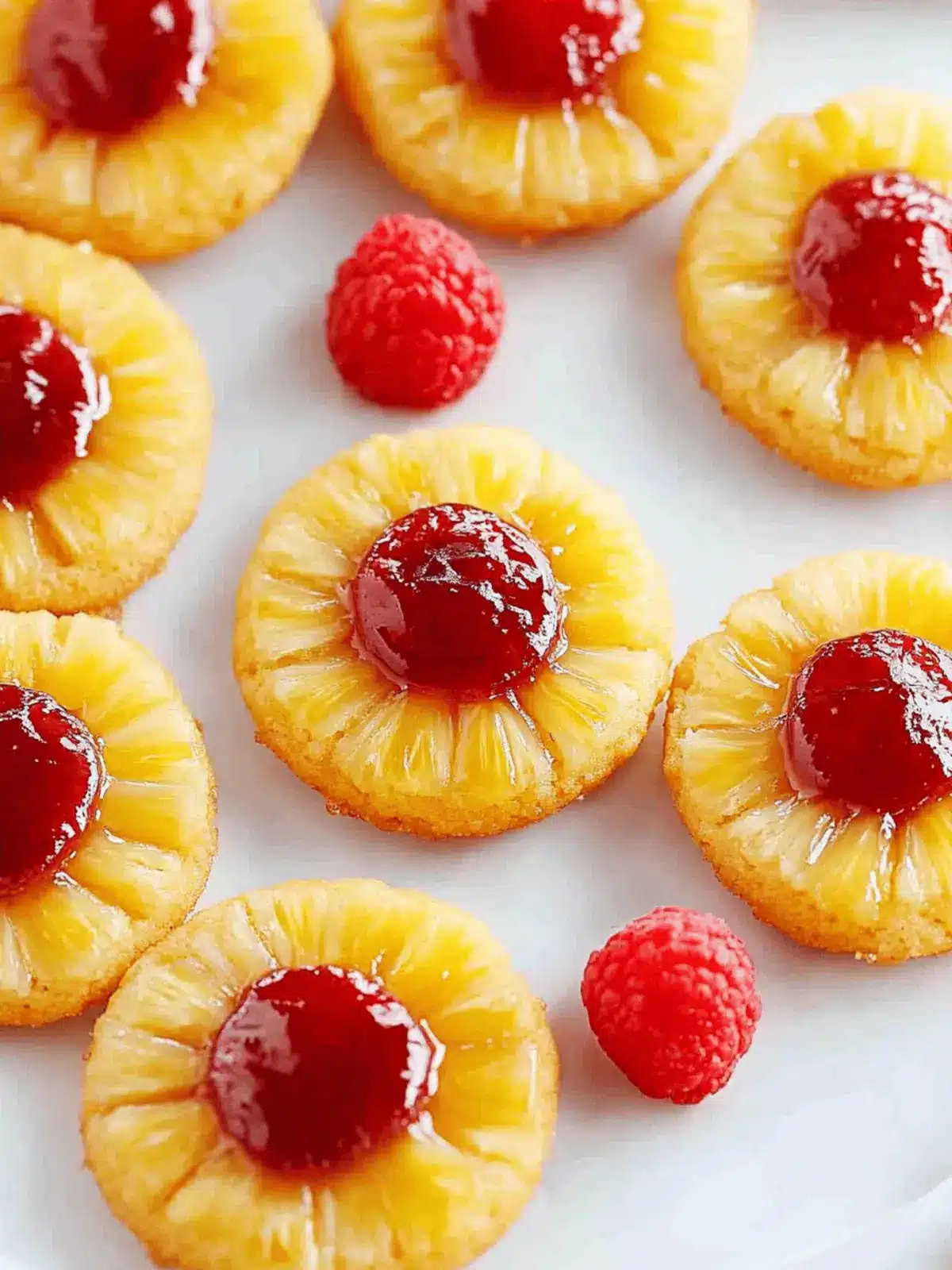 Pineapple Upside-Down Cookies
