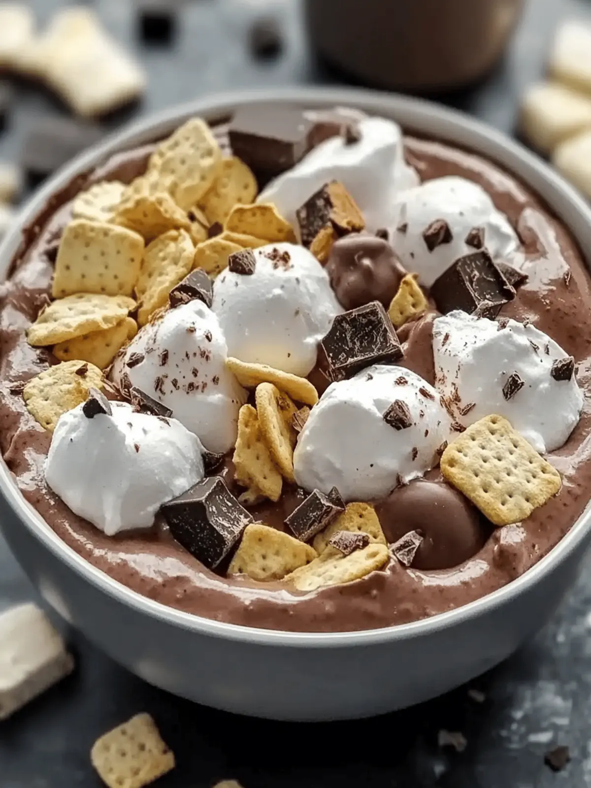 Decadent Double Chocolate Protein S’mores Bowl You’ll Love!