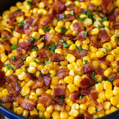 Fried Corn with Bacon
