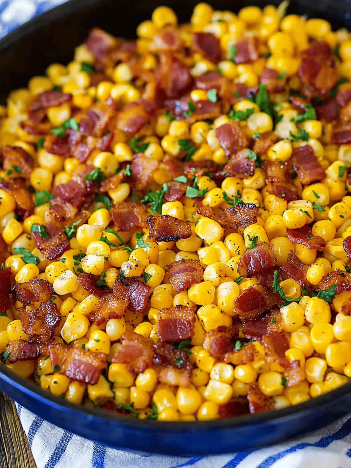 Fried Corn with Bacon