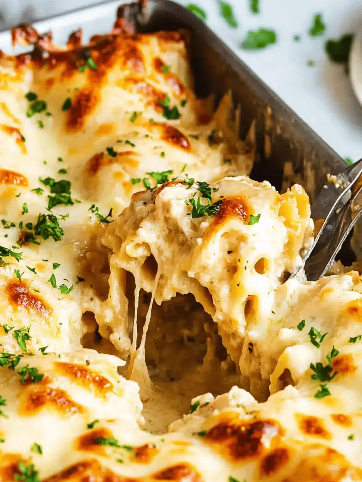 Chicken Alfredo Lasagna Rolls