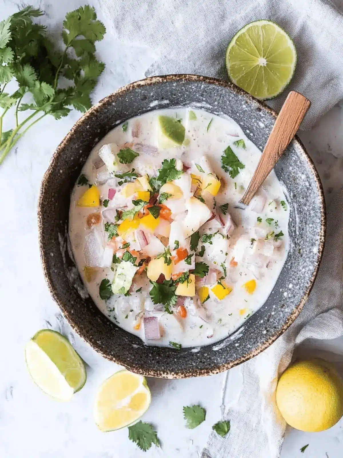 Tropical Coconut Milk Ceviche