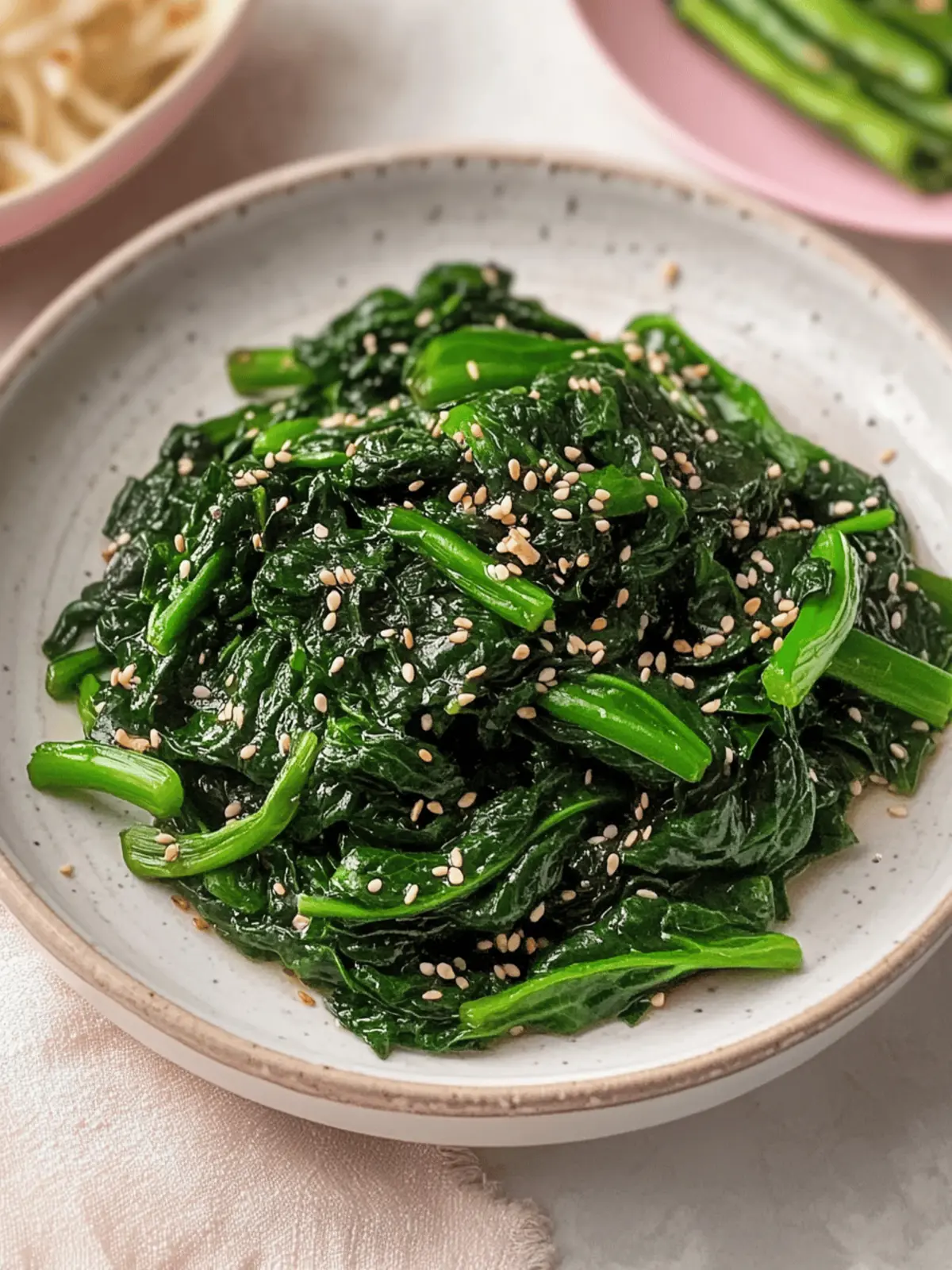 Energize Your Table with This Korean Spinach Side Dish