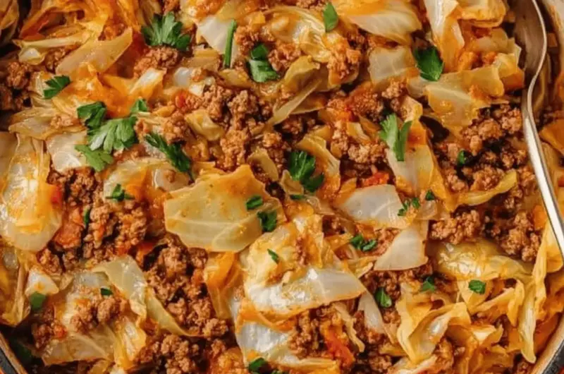 Cabbage and Ground Beef