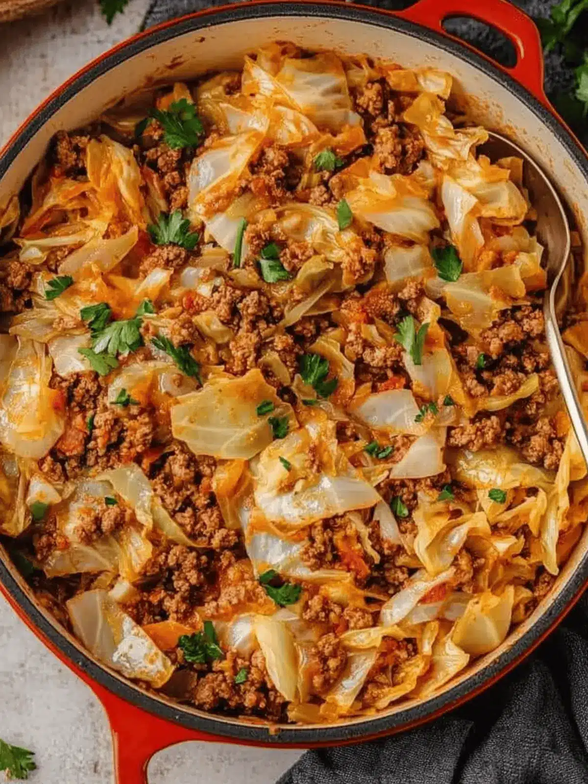 Cabbage and Ground Beef