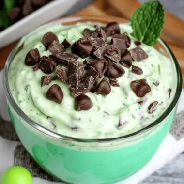 Mint Chocolate Cream Cheese Dip
