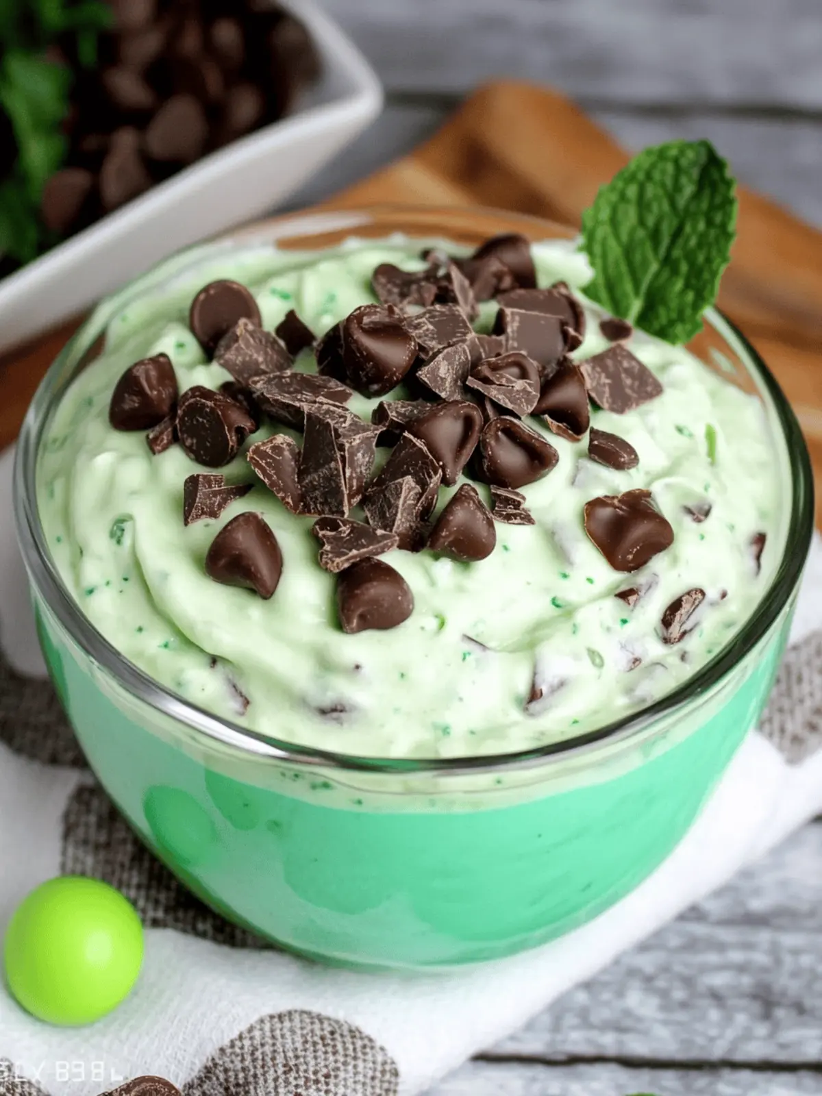 Mint Chocolate Cream Cheese Dip