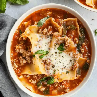 Lasagna Soup