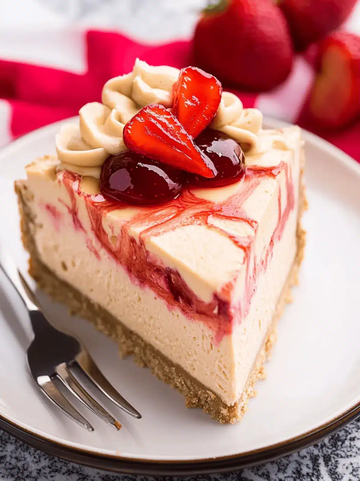 Peanut Butter and Jelly Cheesecake