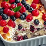 High Protein Triple Berry Bake