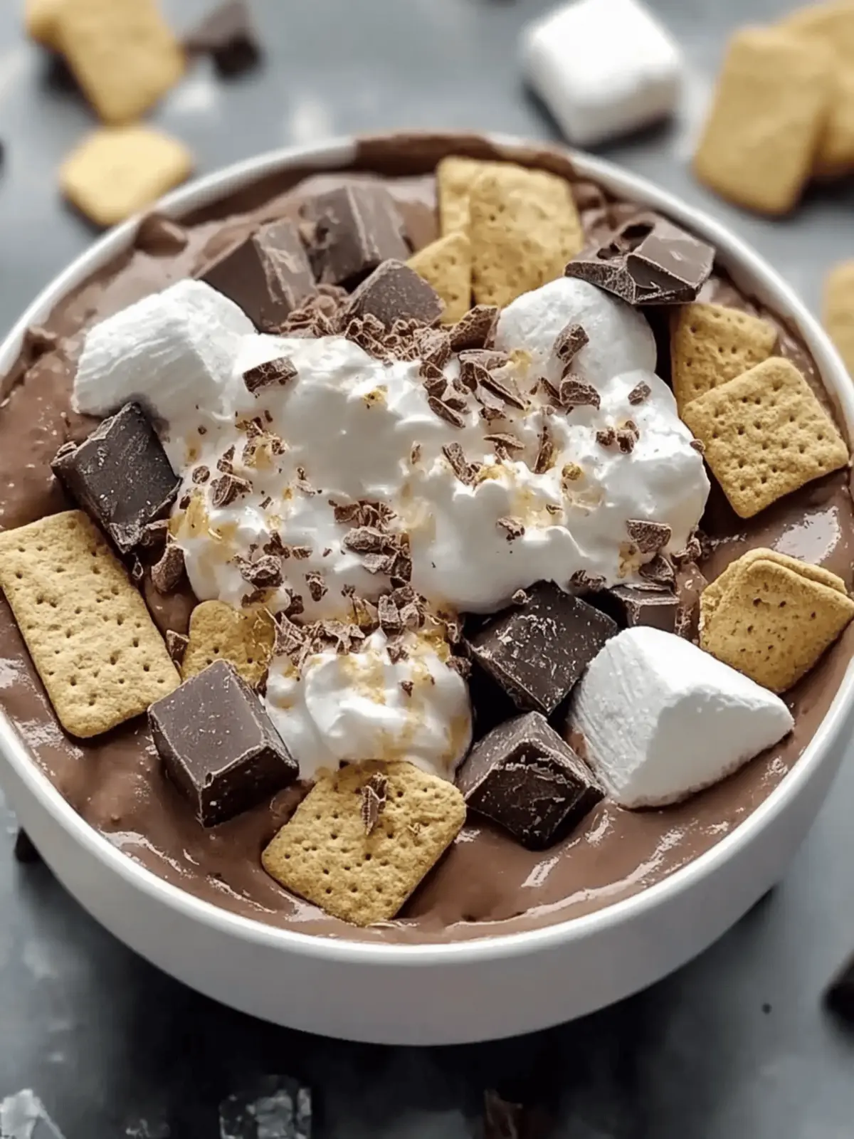 Double Chocolate Protein S’mores Bowl