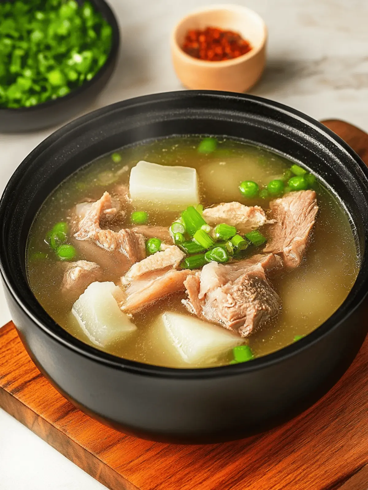 Taiwanese Pork Rib and Daikon Soup