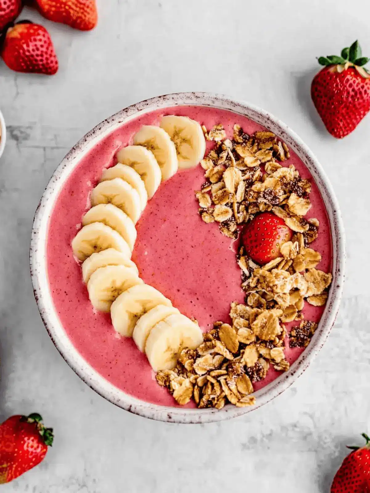 Strawberry Banana Smoothie Bowl